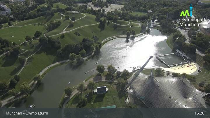 Archiv Foto Webcam München: Blick über den Olympiapark