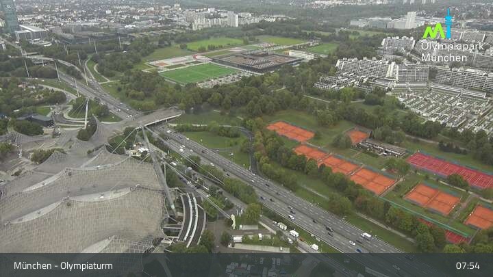 Archived image Webcam View over the Olympic Park Munich