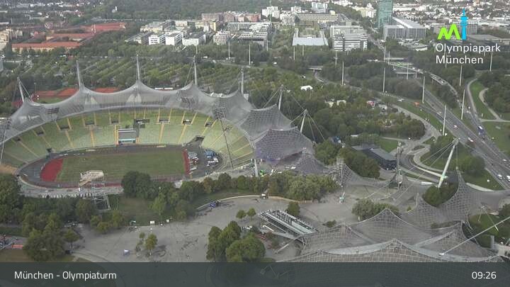 Archived image Webcam View over the Olympic Park Munich