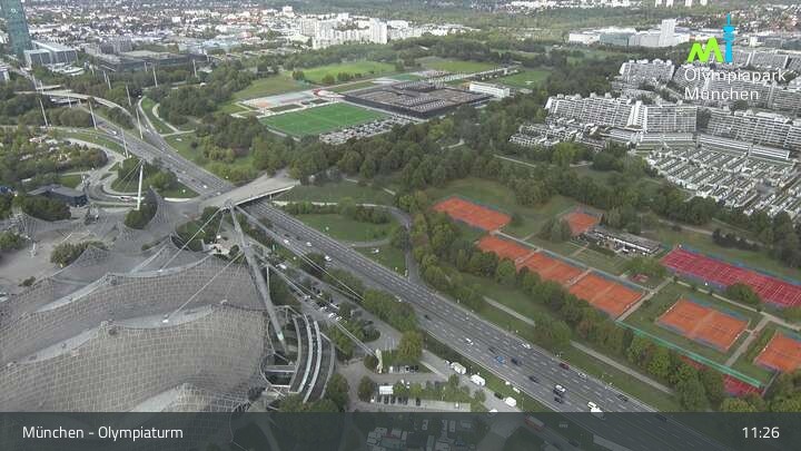 Archived image Webcam View over the Olympic Park Munich