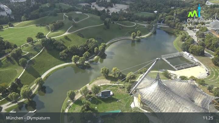 Archiv Foto Webcam München: Blick über den Olympiapark