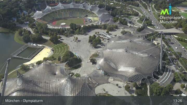 Archived image Webcam View over the Olympic Park Munich