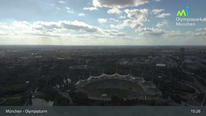 Archived image Webcam View over the Olympic Park Munich