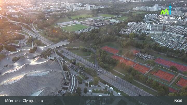 Archived image Webcam View over the Olympic Park Munich