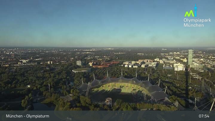Archiv Foto Webcam München: Blick über den Olympiapark