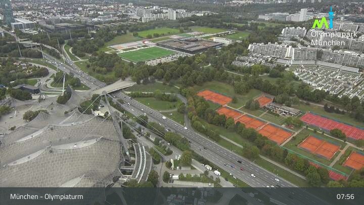 Archiv Foto Webcam München: Blick über den Olympiapark