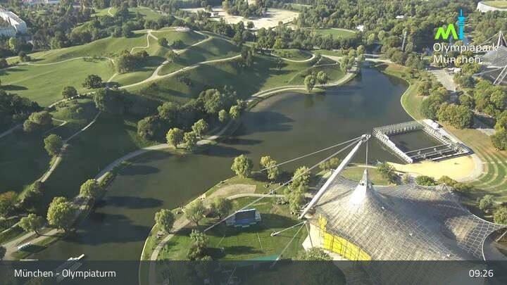 Archiv Foto Webcam München: Blick über den Olympiapark