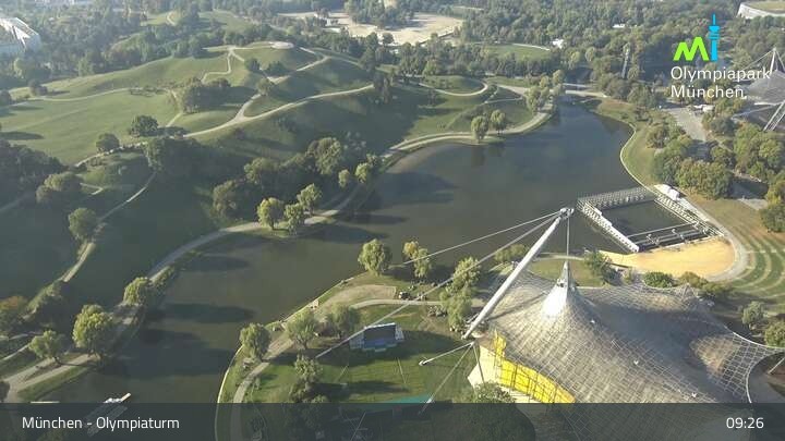 Archived image Webcam View over the Olympic Park Munich