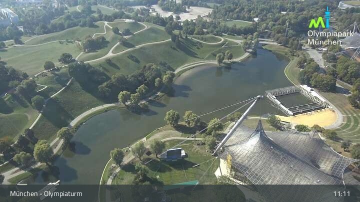 Archiv Foto Webcam München: Blick über den Olympiapark