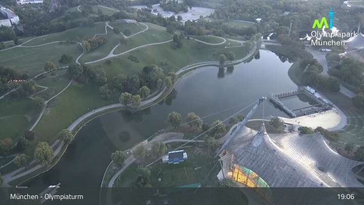 Archiv Foto Webcam München: Blick über den Olympiapark