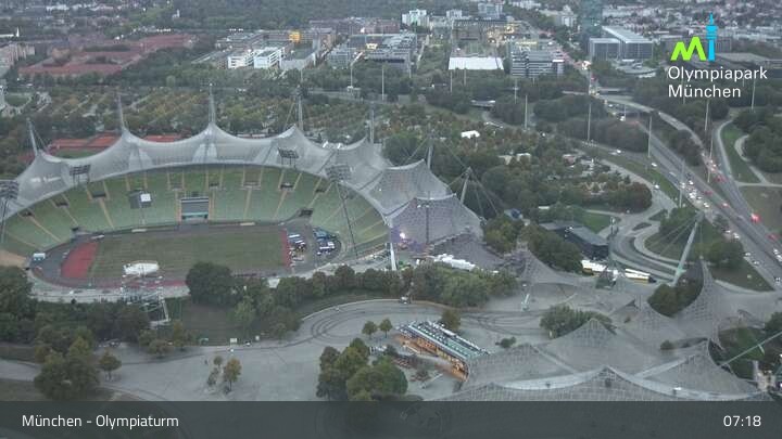 Archiv Foto Webcam München: Blick über den Olympiapark