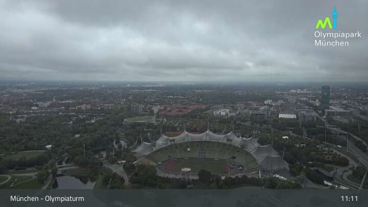 Archiv Foto Webcam München: Blick über den Olympiapark