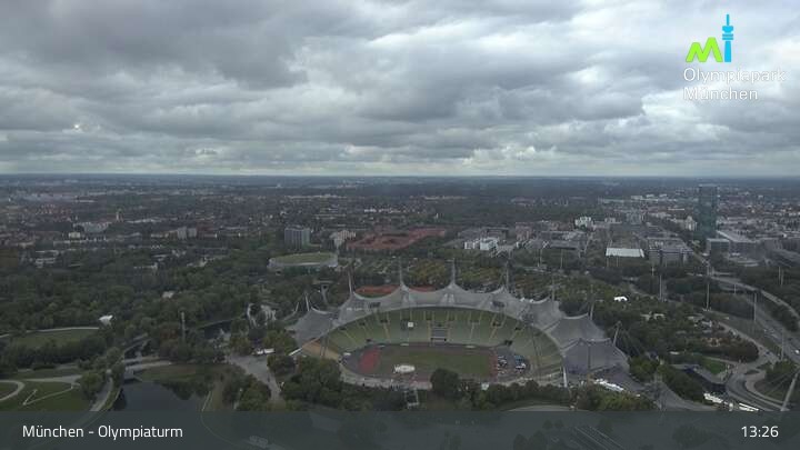 Archiv Foto Webcam München: Blick über den Olympiapark