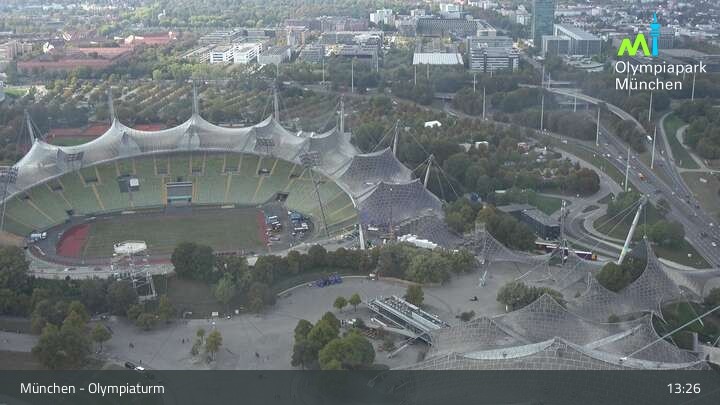 Archiv Foto Webcam München: Blick über den Olympiapark