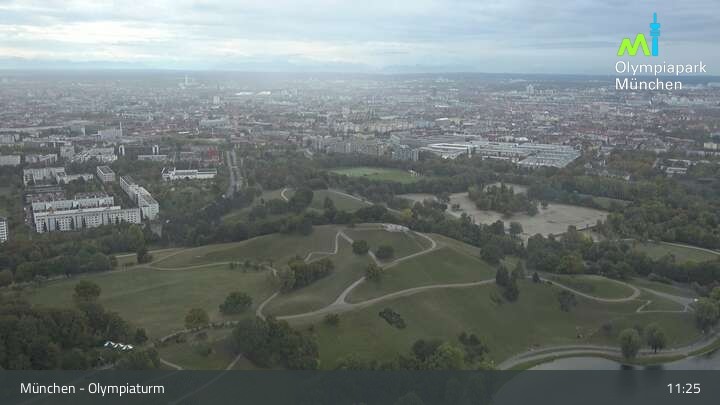 Archiv Foto Webcam München: Blick über den Olympiapark
