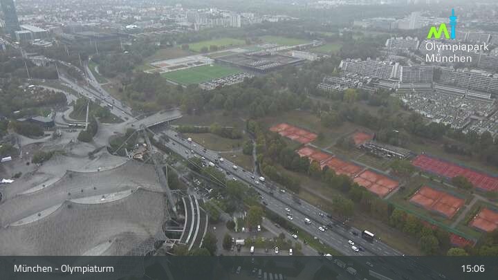 Archiv Foto Webcam München: Blick über den Olympiapark