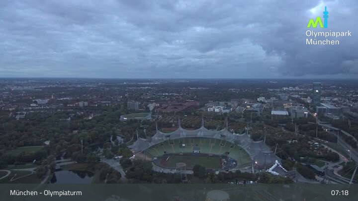 Archiv Foto Webcam München: Blick über den Olympiapark