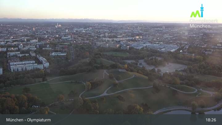 Archiv Foto Webcam München: Blick über den Olympiapark
