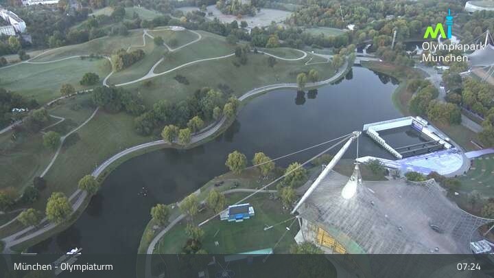 Archiv Foto Webcam München: Blick über den Olympiapark