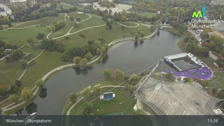 Archived image Webcam View over the Olympic Park Munich