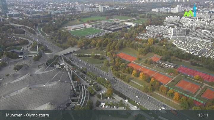Archived image Webcam View over the Olympic Park Munich