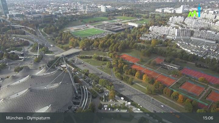 Archived image Webcam View over the Olympic Park Munich
