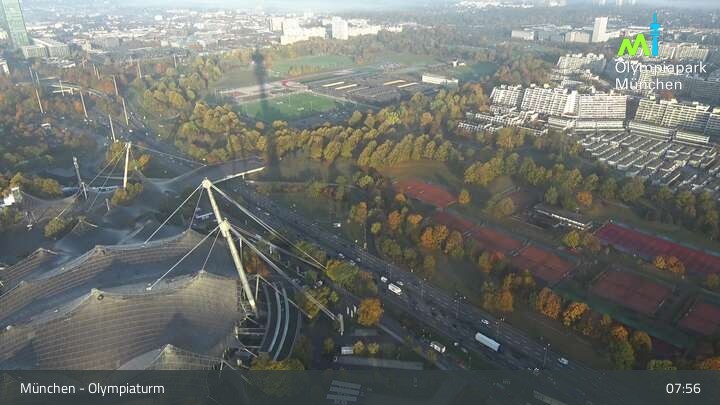 Archiv Foto Webcam München: Blick über den Olympiapark