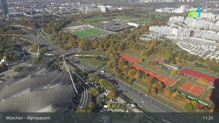 Archiv Foto Webcam München: Blick über den Olympiapark