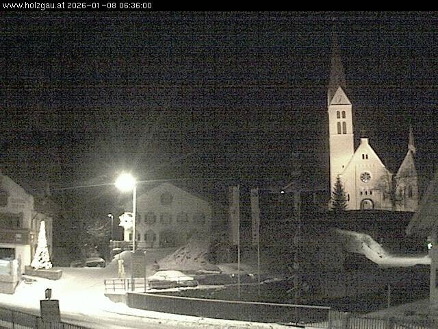Archiv Foto Webcam Holzgau: Kirche