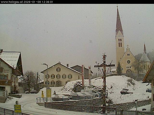Archiv Foto Webcam Holzgau: Kirche
