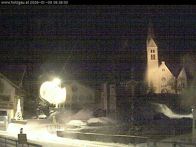 Archiv Foto Webcam Holzgau: Kirche