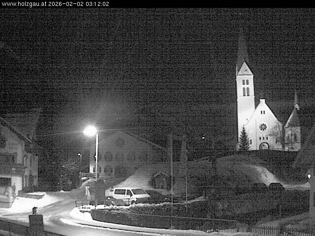 Archiv Foto Webcam Holzgau: Kirche