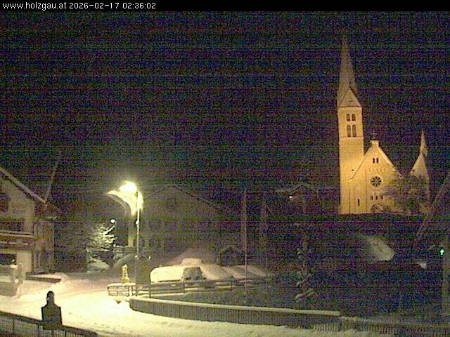 Archiv Foto Webcam Holzgau: Kirche
