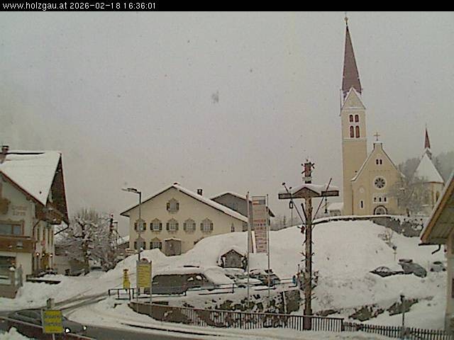 Archiv Foto Webcam Holzgau: Kirche