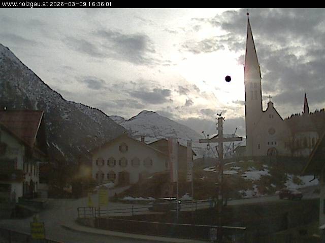 Archiv Foto Webcam Holzgau: Kirche