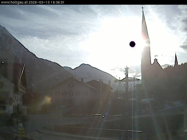 Archiv Foto Webcam Holzgau: Kirche