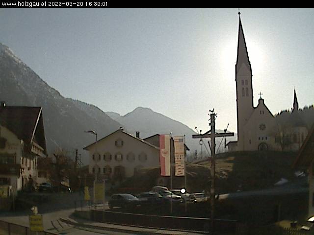 Archiv Foto Webcam Holzgau: Kirche