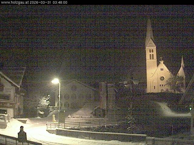 Archiv Foto Webcam Holzgau: Kirche