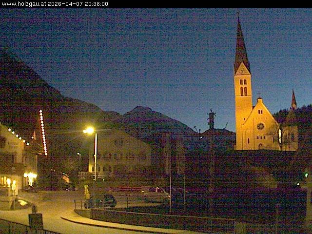 Archiv Foto Webcam Holzgau: Kirche