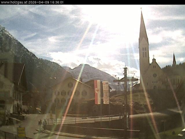 Archiv Foto Webcam Holzgau: Kirche