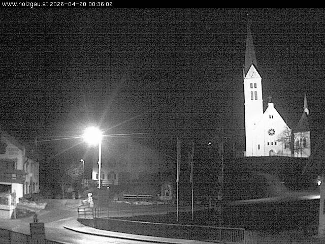Archiv Foto Webcam Holzgau: Kirche
