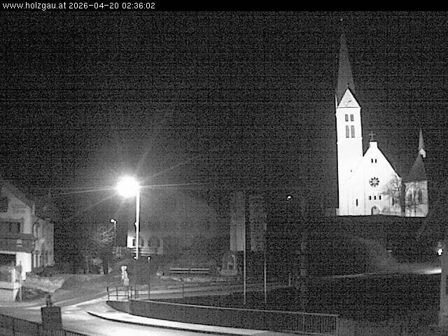 Archiv Foto Webcam Holzgau: Kirche