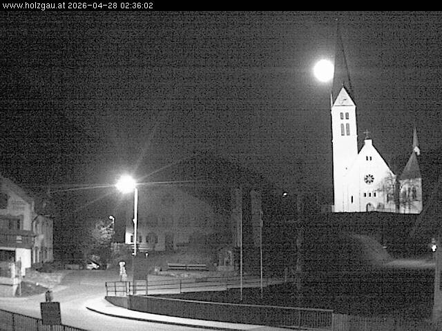 Archiv Foto Webcam Holzgau: Kirche