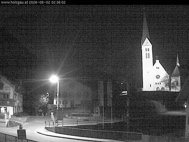 Archived image Webcam Holzgau center: Church