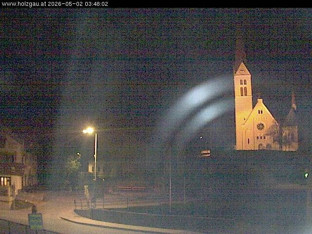 Archived image Webcam Holzgau center: Church