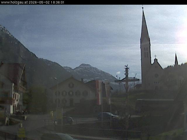 Archiv Foto Webcam Holzgau: Kirche