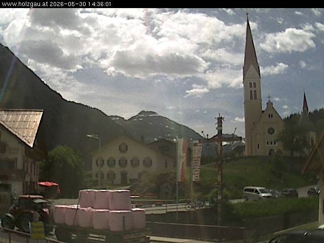 Archiv Foto Webcam Holzgau: Kirche