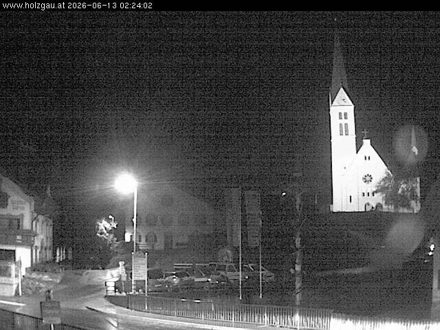 Archived image Webcam Holzgau center: Church