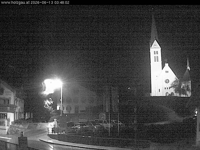 Archived image Webcam Holzgau center: Church