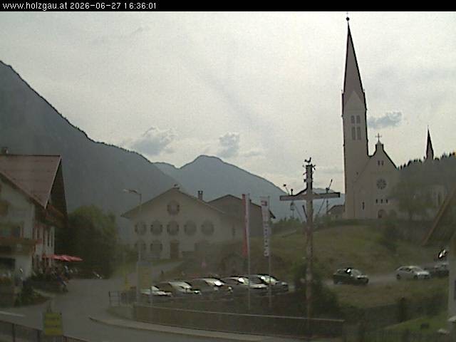 Archiv Foto Webcam Holzgau: Kirche